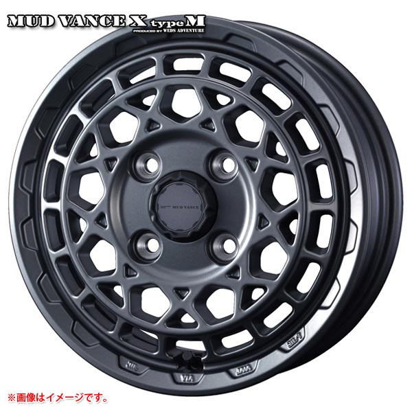 MUD VANCE X typeM 14インチホイール、1本のみ WEDS（ウェッズ） マッドヴァンスX タイプM 4.5-14 ホイール1本 MUD