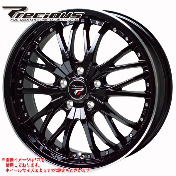 爆買い最新作Precious C-1／プレシャス 　アルミホイール4本　14X4.5J+45　4穴　PCD100　ハブ径5.7㎝ 社外品