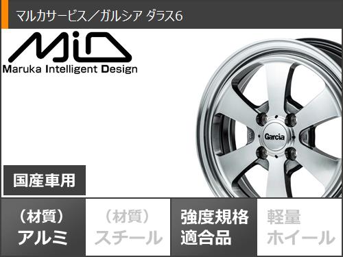 エブリイバン DA17V用 サマータイヤ ダンロップ グラントレック TG4 165R14 6PR (165/80R14 91/90N相当) ガルシア ダラス6 4.5-14｜tiremax｜03