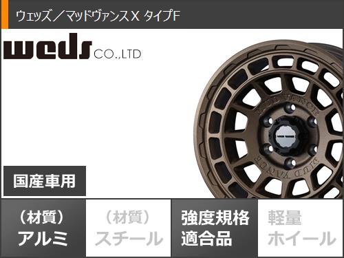 ハイラックスサーフ215系用 サマータイヤ BFグッドリッチ マッドテレーンT/A KM3 LT265/65R17 120/117Q マッドヴァンスX タイプF 8.0-17の画像