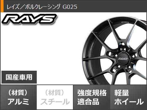 サマータイヤ 225/40R19 93Y XL ラウフェン Zフィット EQ LK03 レイズ ボルクレーシング G025 8.0 19 : vg025 38482 : タイヤマックス