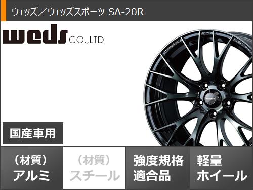 サマータイヤ 205/55R17 95V XL ヨコハマ ブルーアースRV RV03 ウェッズスポーツ SA-20R 7.5-17の画像