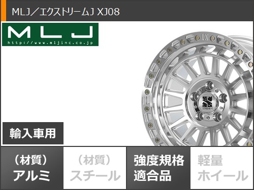 ジープ ラングラー JK/JL系用 サマータイヤ BFグッドリッチ マッドテレーンT/A KM3 LT285/65R18 125/122Q MLJ エクストリームJ XJ08の画像