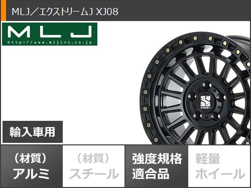 5本セット ジープ ラングラー JK/JL系用 サマータイヤ BFグッドリッチ オールテレーンT/A KO2 33x12.50R17LT 120S ブラックレター MLJ エクストリームJ XJ08の画像