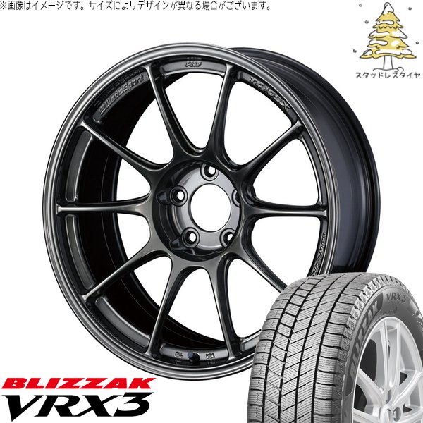ブリザック VRX3 - UX カローラ差し交わす 225/50R18 スタッドレス | \u0026 ウェッズ運動競技 TC-105X 18in 5穴114.3 自動車-タイヤ、ホイール