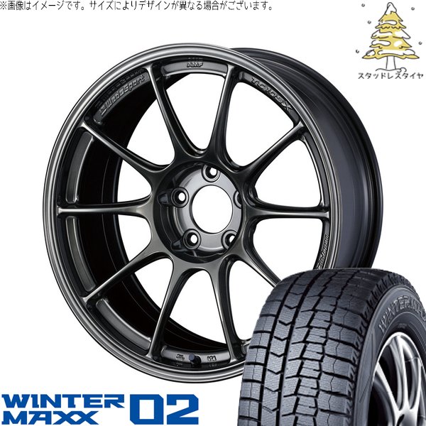 WINTER MAXX - WRX GRヤリス 245/40R18 スタッドレス | ウィンターマックス02 \u0026 ウェッズ運動競技 TC-105X 18in 5穴114.3
