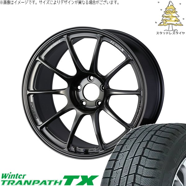 ウィンタートランパス - マツダ6 カローラ差し交わす 225/50R18 スタッドレス | TX \u0026 ウェッズ運動競技 TC-105X FORGED 18in 5穴114.3 車、バイク、自転車-冬タイヤ、ホイールセット
