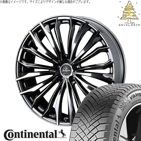 新品タイヤ付 weds クレンツェ フェルゼン ヴォクシー 215/45R18 VikingContact ヴォクシー 215/45R18 スタッドレス | バイキング