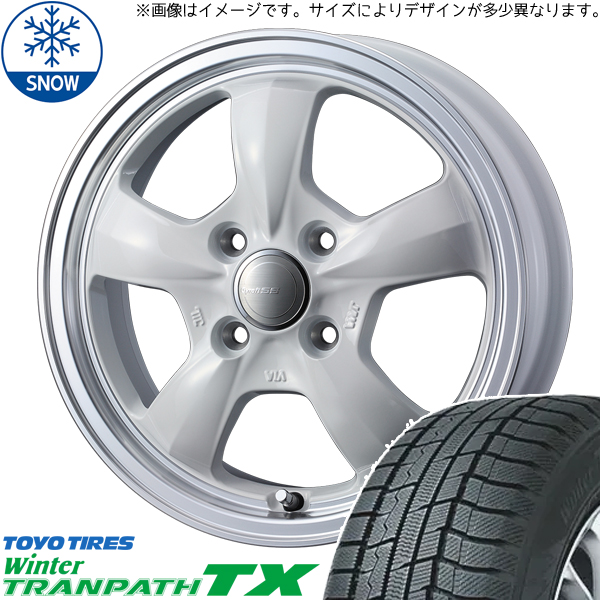 165/65R14 スタッドレスタイヤホイールセット ハスラー etc (TOYO TRANPATH TX Gyraft5S 4穴 100) : g5s wh 144545 tx 1656514 : オールテレーン(タイヤ ホイール専門店)