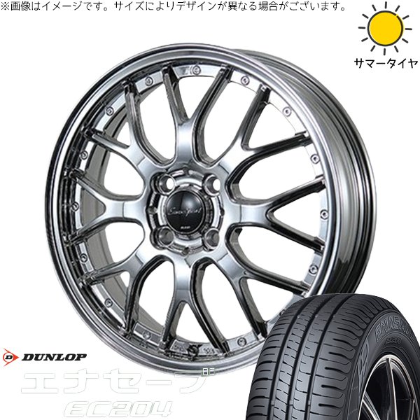 NBOX スペーシア タント デリカミニ 155/65R14 ホイールセット | エナセーブ EC204 \u0026 ユーロスポーツ タイプ815 14インチ 4穴100