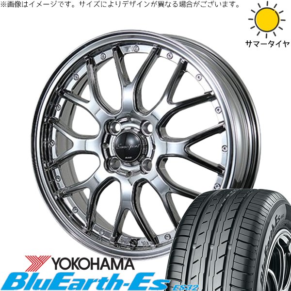 ミラ ラパン ワゴンR ムーヴ 155/55R14 ホイールセット | ブルーアース ES32 \u0026 ユーロスポーツ タイプ815 14インチ 4穴100