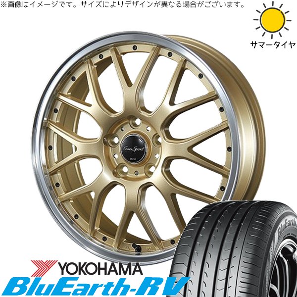 BluEarth - 30アルファード 235/50R18 車輪仕掛ける | 青碧地びた RV03 \u0026 ユーロ運動競技 手あい815 18in 5穴114.3 車、バイク、自転車-タイヤ、ホイール-夏タイヤ、ホイールセット