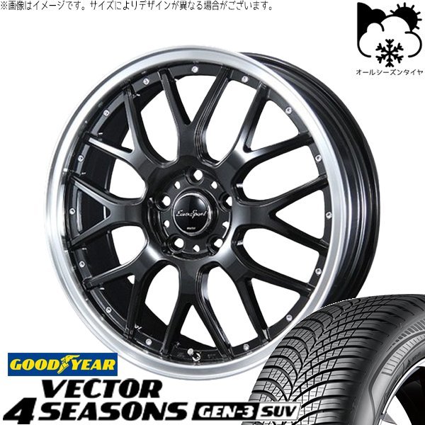 ZR-V クロストレック 225/60R17 オールシーズン | ベクター4シーズン GEN3SUV \u0026 ユーロスポーツ タイプ815 17インチ 5穴114.3
