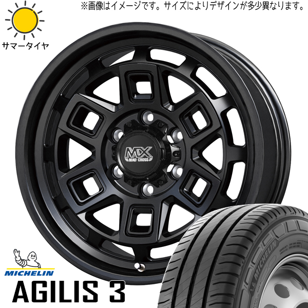 スズキ ジムニーシエラ 225/75R16 ミシュラン アジリス3 マッドクロス 16インチ 6.0J 0 5H139.7P サマータイヤ ホイール 4本SET :aever 16600 agi3 22575:TireShop All Terrain