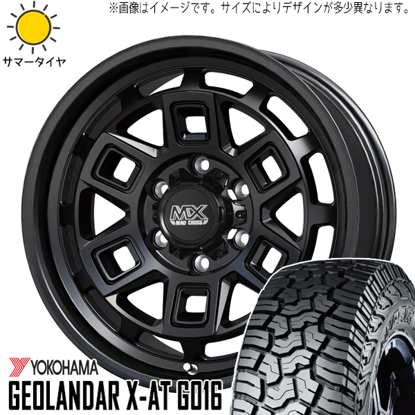 ハイエース 215/70R16 ヨコハマタイヤ ジオランダー X AT G016 マッドクロス 16インチ 6.5J +38 6H139.7P サマータイヤ ホイール 4本SET :aever 166538 g016 21570:TireShop All Terrain