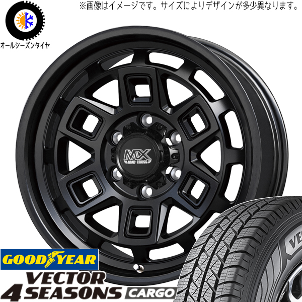 キャラバン 195/80R15 グッドイヤー ベクター カーゴ マッドクロス 15インチ 6.0J +44 6H139.7P オールシーズンタイヤ ホイール 4本SET :aever 156044 vecgo 19580:TireShop All Terrain