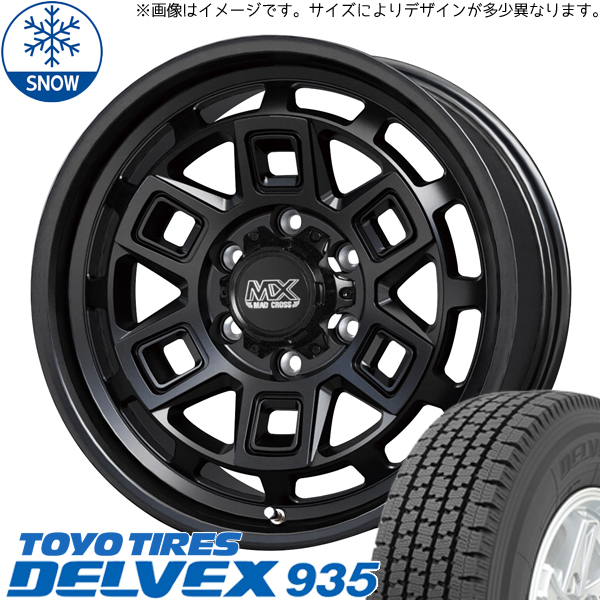 ハイエース 195/80R15 107/105 トーヨータイヤ DELVEX 935 マッドクロス 15インチ 6.0J +33 6H139.7P スタッドレスタイヤ ホイール 4本SET :aever 156033 935 1958015:TireShop All Terrain