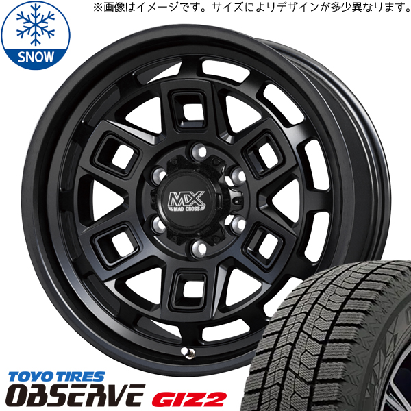 165/65R14 スタッドレスタイヤホイールセット ルーミー etc (TOYO OBSERVE GIZ2 & MADCROSS AEVER 4穴 100)｜tireshop