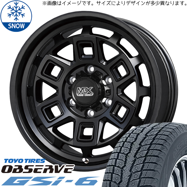 215/70R16 スタッドレスタイヤホイールセット ハイエース (TOYO OBSERVE GSI6 & MADCROSS AEVER 6穴 139.7)｜tireshop