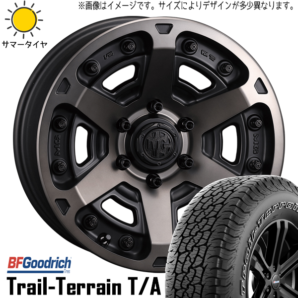 スズキ ジムニーシエラ 225/75R16 BFグッドリッチ MG アーマー 16インチ 6.0J 5 5H139.7P サマータイヤ ホイール 4本SET :armor bc 1660 5 trail 22575:TireShop All Terrain