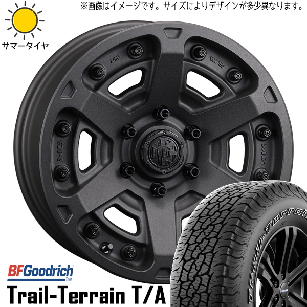 スズキ ジムニーシエラ 225/75R16 BFグッドリッチ MG アーマー 16インチ 6.0J 5 5H139.7P サマータイヤ ホイール 4本SET :armor sb 1660 5 trail 22575:TireShop All Terrain