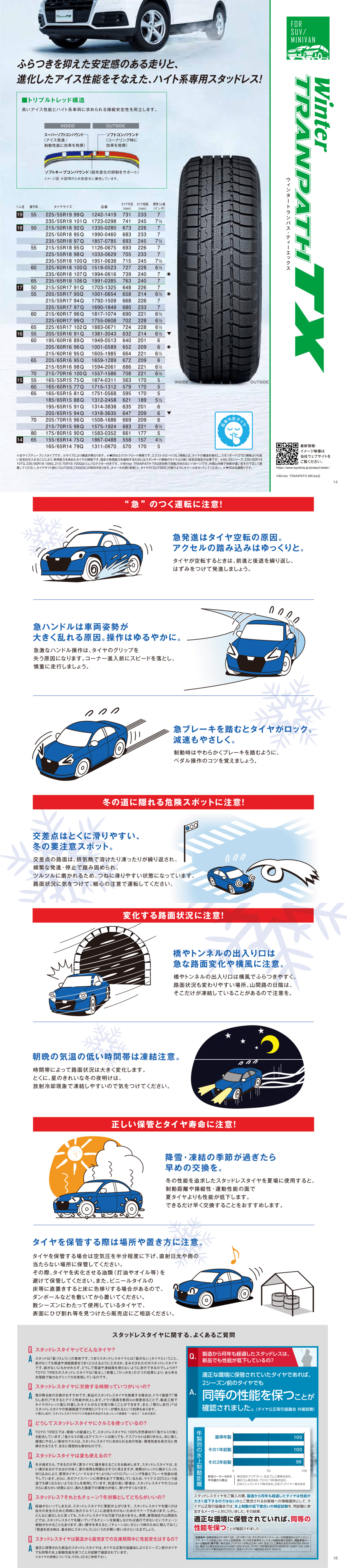 195/65R15スタッレスタイヤ ヴォクシー 195/65R15 スタッドレス | トーヨー トランパス TX & SQ27