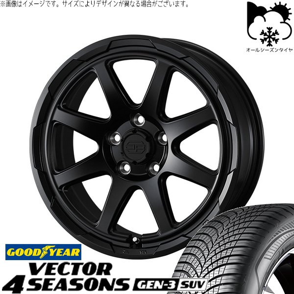 Vector（グッドイヤー） - RAV4 50系 CX5 CX8 235/65R17 オール時期 | ベクトル4シーズンズ GEN-3 SUV \u0026 スタットベルク 17in 5穴114.3 車、バイク、自転車-オールシーズンタイヤ、ホイールセット