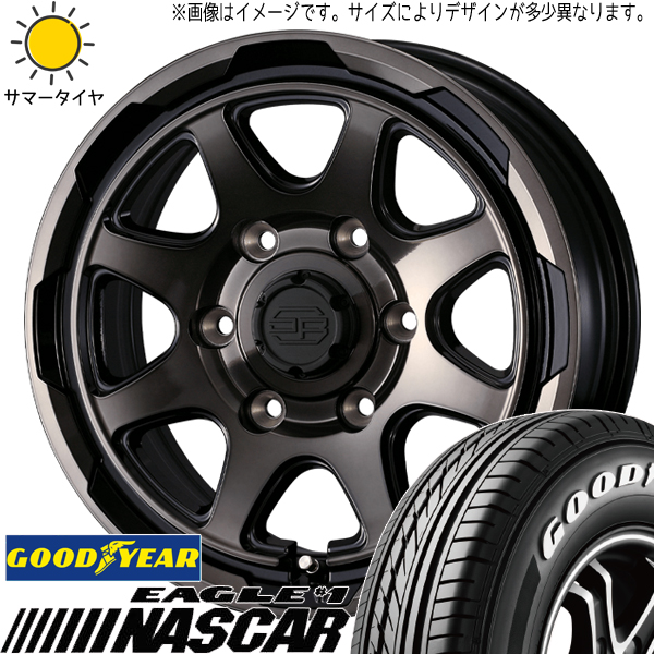 ハイエース 215/65R16 109/107 グッドイヤー ナスカー スタットベルク 16インチ 6.5J +38 6H139.7P サマータイヤ ホイール 4本SET :berge br 166538 nascar 2156516:TireShop All Terrain