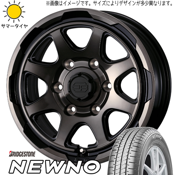 ハイエース 215/65R16 ブリヂストン ニューノ スタットベルク 16インチ 6.5J +38 6H139.7P サマータイヤ ホイール 4本SET :berge br 166538 newno 21565:TireShop All Terrain