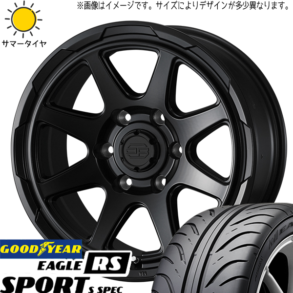 ルミオン シルビア 215/45R17 グッドイヤー RSSPORT S SPEC スタットベルク 17インチ 7.0J +38 5H114.3P サマータイヤ ホイール 4本SET :berge sb 177040 sspec 21545:TireShop All Terrain