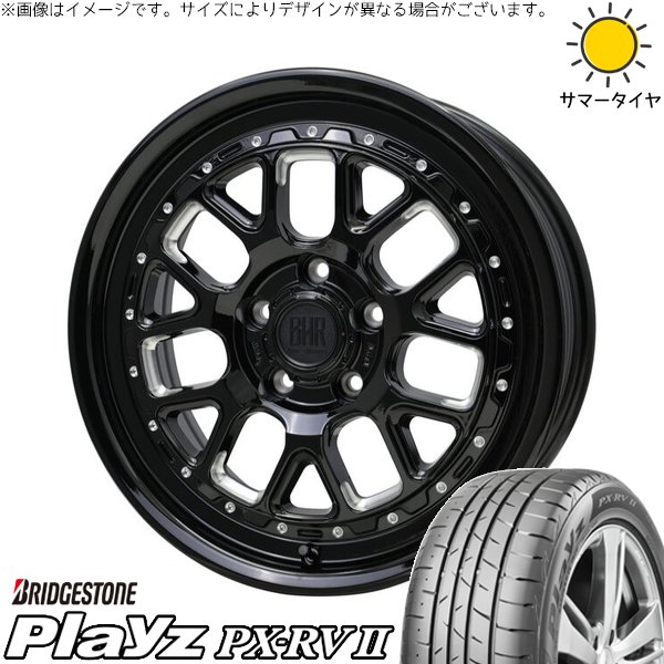 パジェロミニ 195/65R16 ホイールセット | プレイズ PX-RV2 \u0026 バークレイ ハードロック ヒューロン 16インチ 5穴114.3