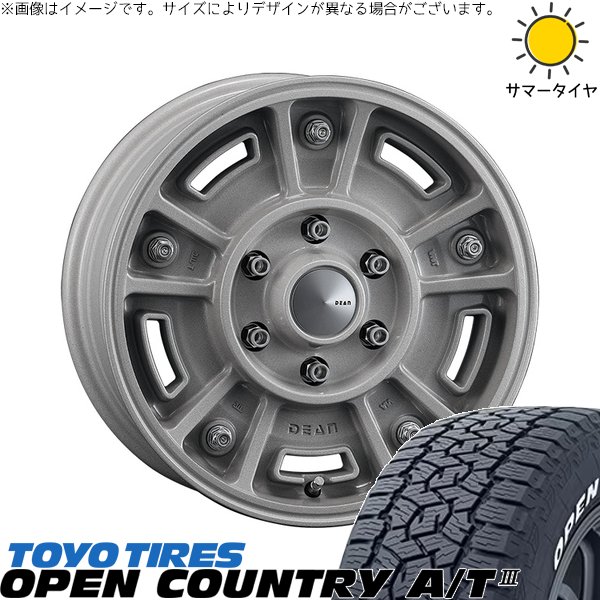 OPEN COUNTRY - 御機嫌はやりっ児専用 215/70R16 車輪仕掛ける | 開けひろげカントリー A/T3 \u0026 ディーン BJメキシカン 16in 6穴139.7 夏タイヤ、ホイールセット-車、バイク、自転車