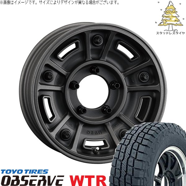 OBSERVE - スズキ ジムニー JB64 JB23 JA22 JA12 185/85R16 スタッドレス | オブザーブ W/T-R \u0026 ディーン BJメキシカン 16in 5穴139.7 自動車-タイヤ、ホイール-冬タイヤ、ホイールセット