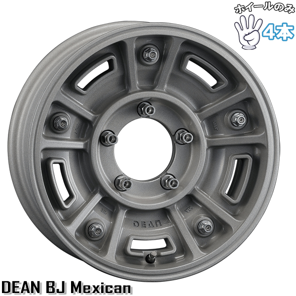 ジムニーシエラ 16インチ アルミホイール 5穴139.7 | クリムソン ディーン BJメキシカン ショットクリア 6J 4本セット 正規品
