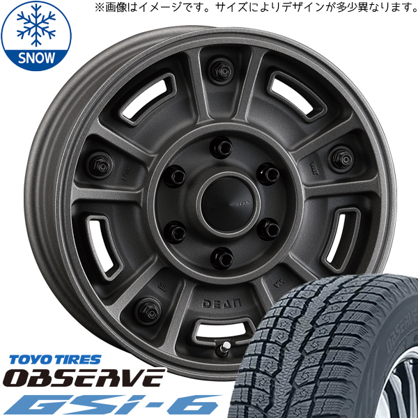 スズキ ジムニーシエラ 225/70R16 TOYO オブザーブ GSI6 DEAN BJ MEXICAN 16インチ 6.0J 5 5H139.7P スタッドレスタイヤ ホイール 4本SET :bjmex sb 1660 5 gsi6 22570:TireShop All Terrain