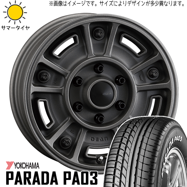 ハイエース 215/65R16 109/107 ヨコハマタイヤ パラダ PA03 DEAN BJ MEXICAN 16インチ 6.5J +38 6H139.7P サマータイヤ ホイール 4本SET :bjmex sb 166538 pa03 2156516:TireShop All Terrain