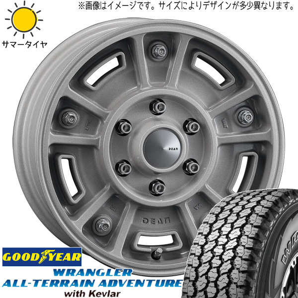 スズキ ジムニー 225/70R16 グッドイヤー ラングラー Kevlar DEAN BJ MEXICAN 16インチ 5.5J +20 5H139.7P サマータイヤ ホイール 4本SET :bjmex gr 165522 wrklr 22570:TireShop All Terrain