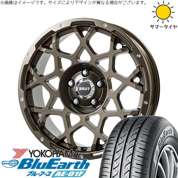 ヴォクシー 205/60R16 ホイールセット | ブルーアース AE-01-F \u0026 ブルート BR-55 16インチ 5穴114.3