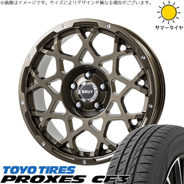リーフ ルミオン 205/55R16 ホイールセット | プロクセス CF3 \u0026 ブルート BR-55 16インチ 5穴114.3
