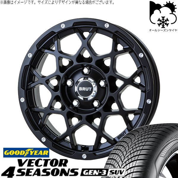 GN アウトランダー 235/60R18 オールシーズン | ベクター4シーズンズ GEN-3 SUV \u0026 ブルート BR-55 18インチ 5穴114.3