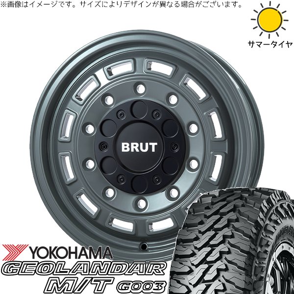 GEOLANDAR - 御機嫌はやりっ児専用 215/70R16 車輪仕掛ける | ジオランダー M/T G003 \u0026 ブルート BR-70 16in 6穴139.7 自動車-夏タイヤ、ホイールセット-車、バイク、自転車