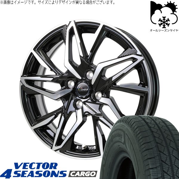ハイゼットジャンボ 145/80R12 オールシーズン | ベクター4シーズンズ カーゴ \u0026 クロノス CH-112 12インチ 4穴100