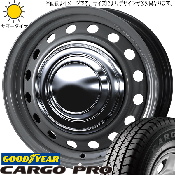 ハイエース 215/70R15 グッドイヤー カーゴプロ ネオキャロ 15インチ 6.0J +33 6H139.7P サマータイヤ ホイール 4本SET :carrow gr 156033 capro 21570:TireShop All Terrain