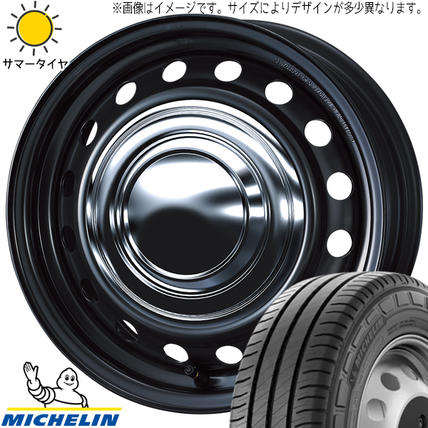 ハイエース 195/80R15 107/105 ミシュラン アジリス3 ネオキャロ 15インチ 6.0J +33 6H139.7P サマータイヤ ホイール 4本SET :carrow ch 156033 agi3 1958015:TireShop All Terrain