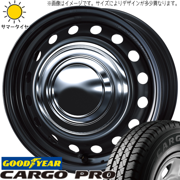 ハイエース 195/80R15 107/105 グッドイヤー カーゴプロ ネオキャロ 15インチ 6.0J +33 6H139.7P サマータイヤ ホイール 4本SET :carrow ch 156033 capro 1958015:TireShop All Terrain