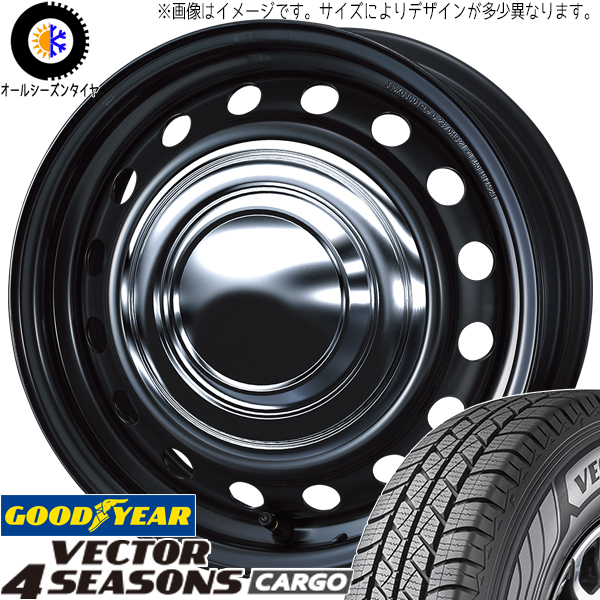 ハイエース 195/80R15 グッドイヤー ベクター カーゴ ネオキャロ 15インチ 6.0J +33 6H139.7P オールシーズンタイヤ ホイール 4本SET :carrow ch 156033 vecgo 19580:TireShop All Terrain