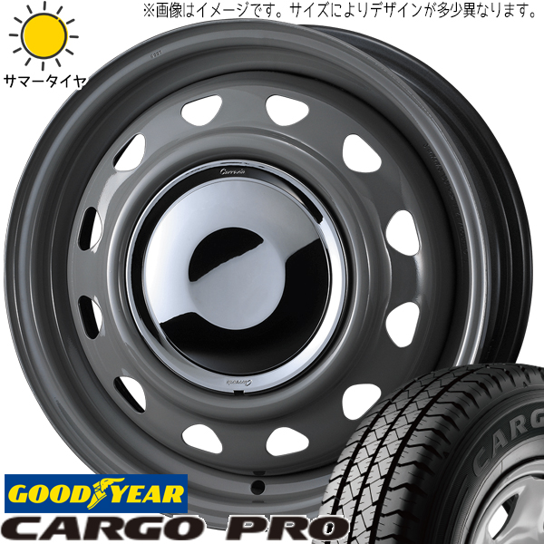 NV100 キャリー 145/80R12 グッドイヤー カーゴプロ ネオキャロ 12インチ 3.5J +45 4H100P サマータイヤ ホイール 4本SET :carrow gr 123545 capro 1458012p:TireShop All Terrain