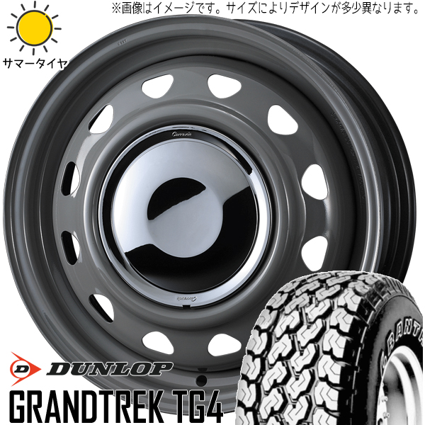 145/80R12 サマータイヤホイールセット キャリィ etc (DUNLOP GRANDTREK TG4 & neoCarrow 4穴 100)｜tireshop