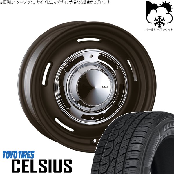 CELSIUS - NBOX スペーシア タント デリカミニ 155/65R14 オール時期 | セルシアス \u0026 ディーン クロスカントリー 14in 4穴100 車、バイク、自転車-オールシーズンタイヤ、ホイールセット-自動車