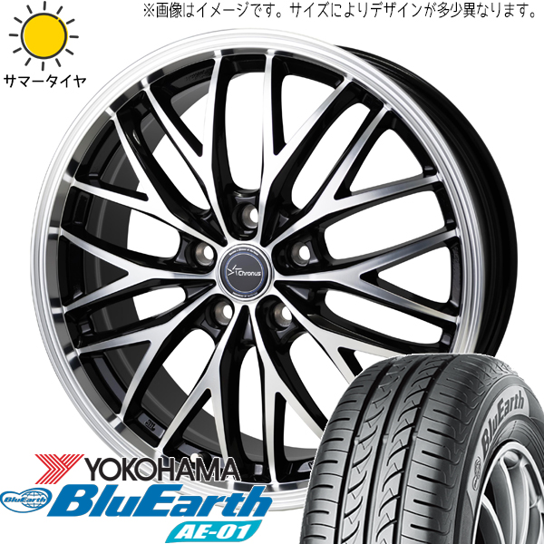 165/55R15 サマータイヤホイールセット NBOX etc (YOKOHAMA BluEarth AE01 & Chronus CH113 4穴 100)｜tireshop